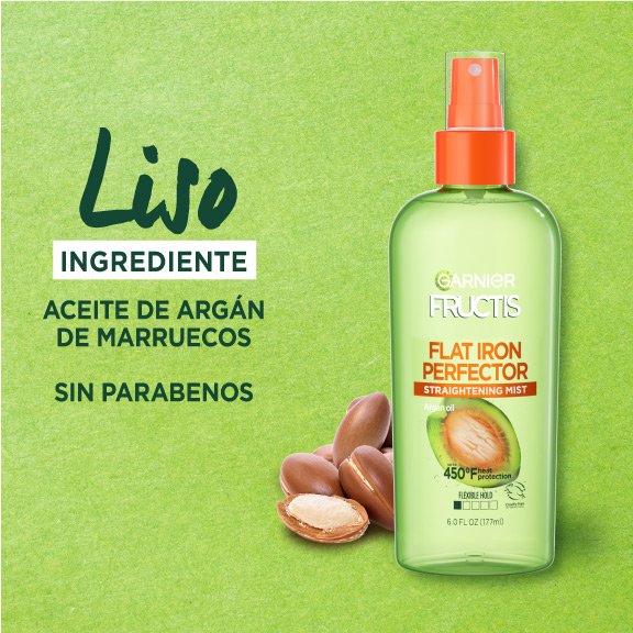 Garnier Sleek & Shine Flat Iron Perfector Straightening Hair Mist Ingredient